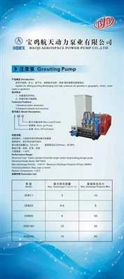 Mianta is Fearr na hAthbhliana Ó BAOJI PUMP